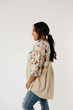 Floral Focus On Fall Blouse