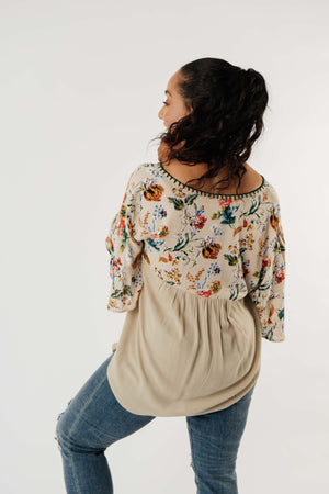 Floral Focus On Fall Blouse