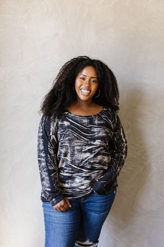 Black Cloud Tie Dye Pullover