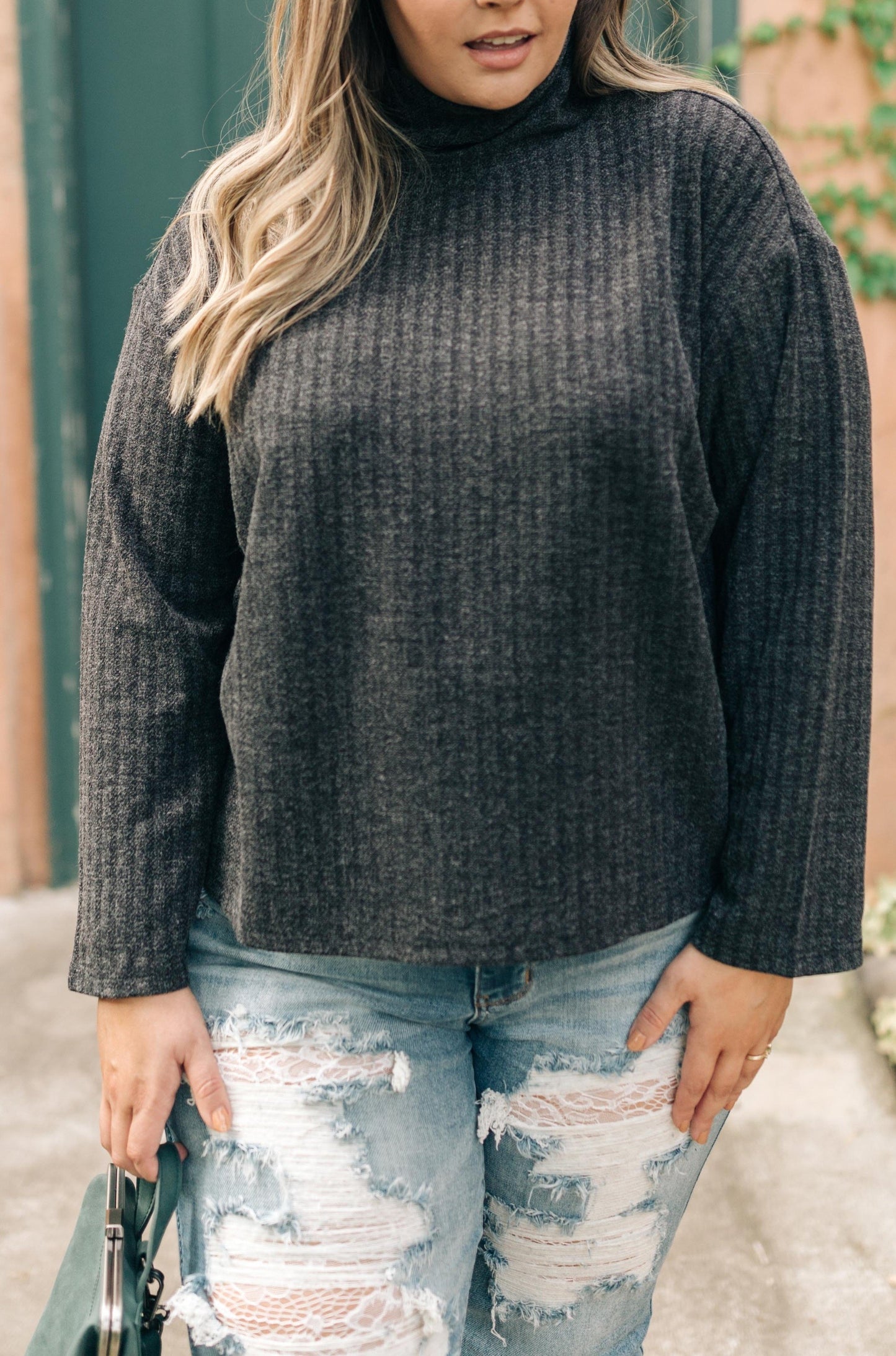 Bower Sweater in Charcoal
