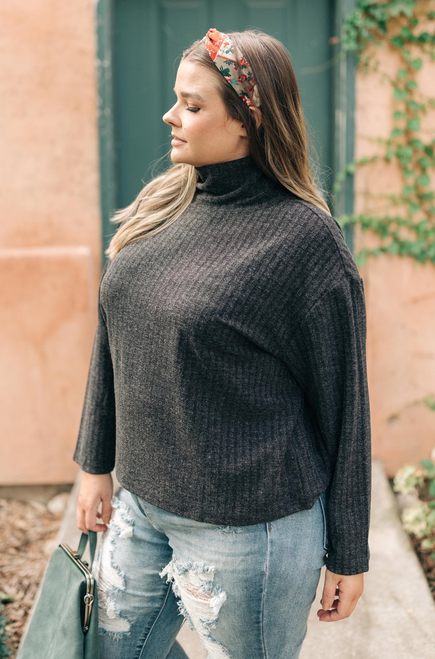 Bower Sweater in Charcoal