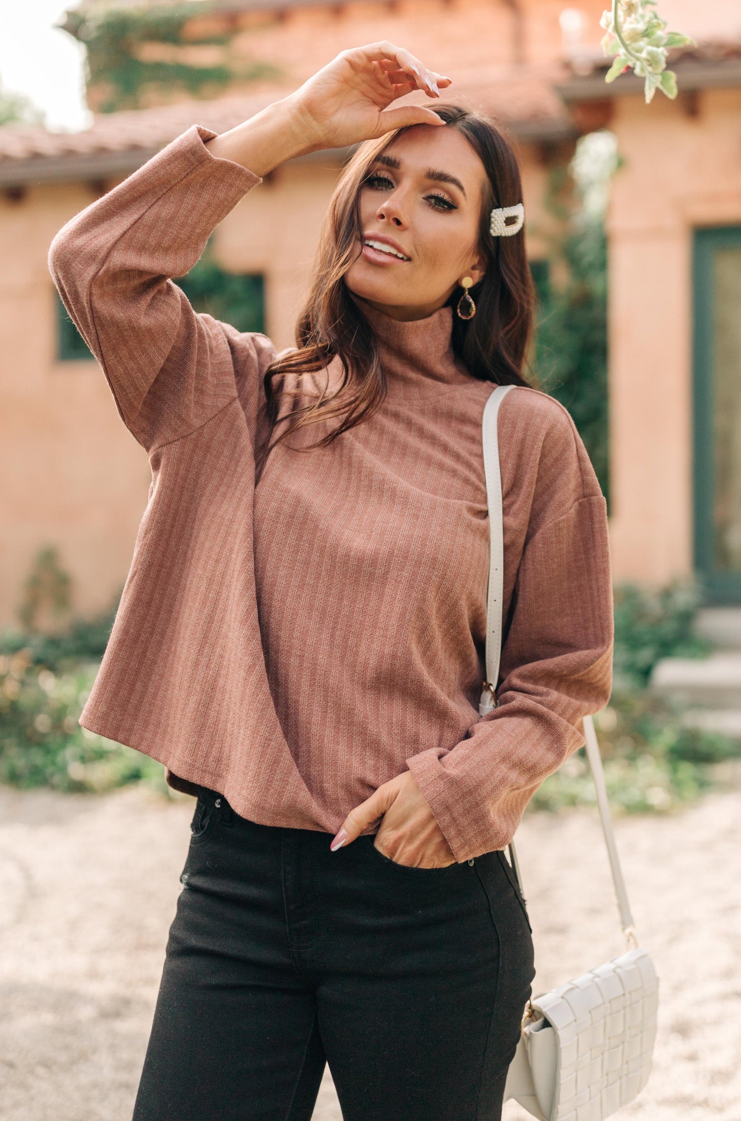 Bower Sweater in Mauve