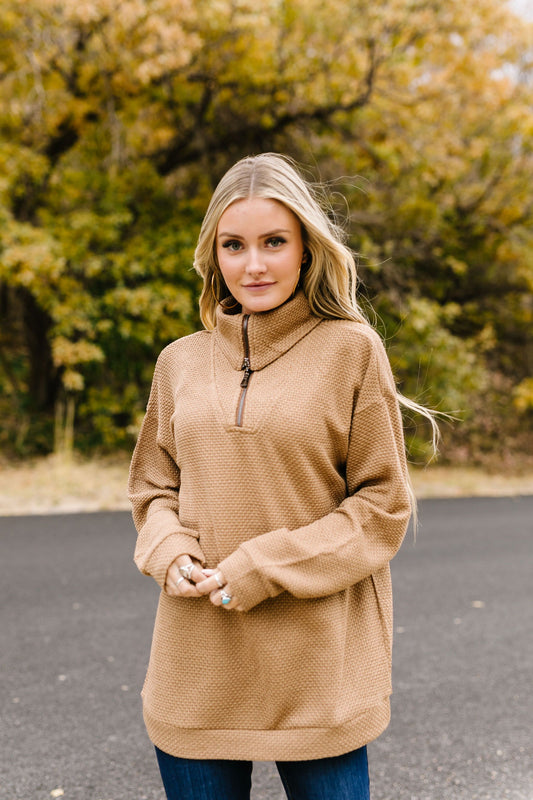 Tactile Treasure Half-Zip Pullover