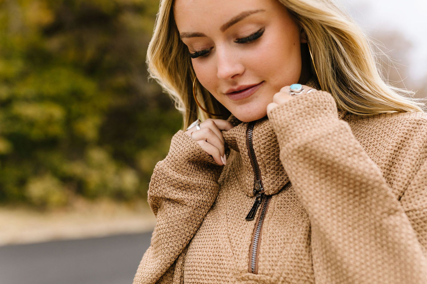 Tactile Treasure Half-Zip Pullover
