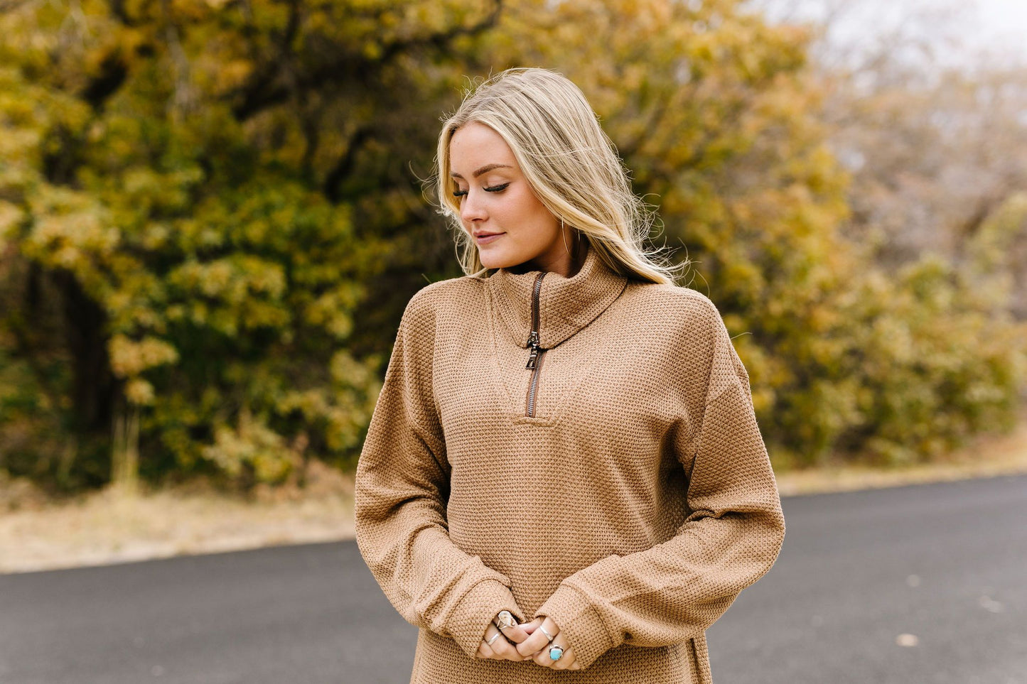 Tactile Treasure Half-Zip Pullover
