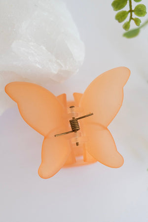 Butterfly Claw in Matte Orange
