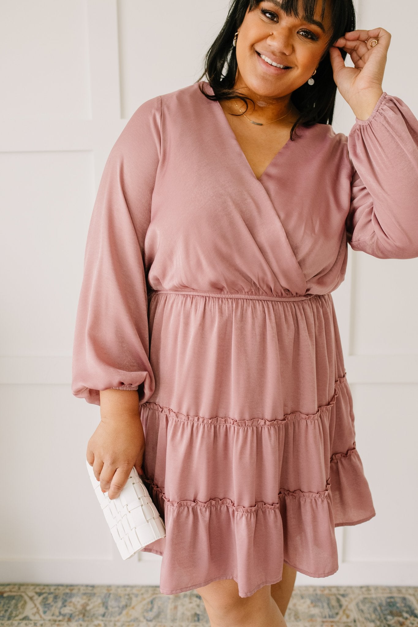 Celebrate With Satin Dress