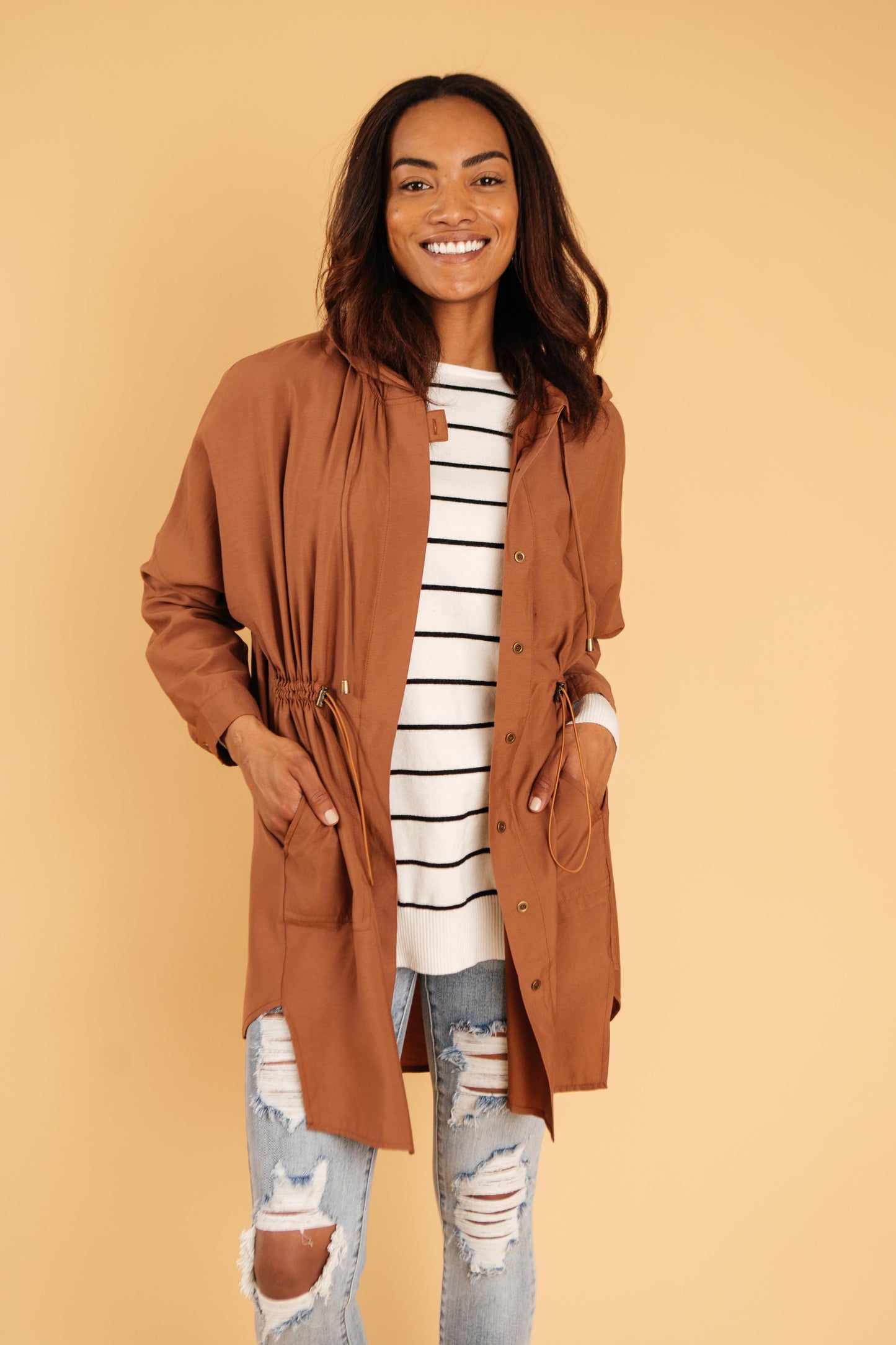 Charlotte Lightweight Camel Coat