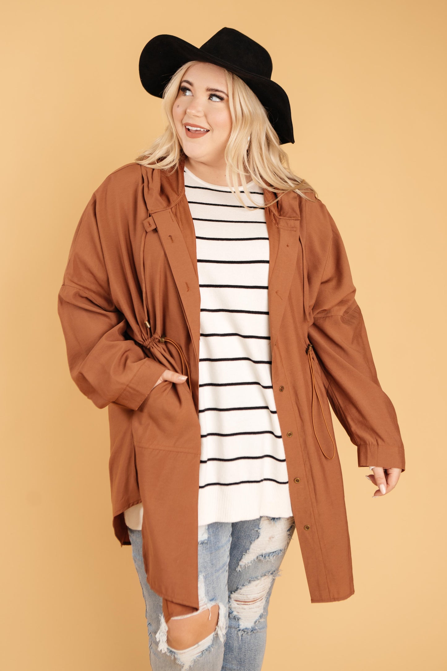 Charlotte Lightweight Camel Coat