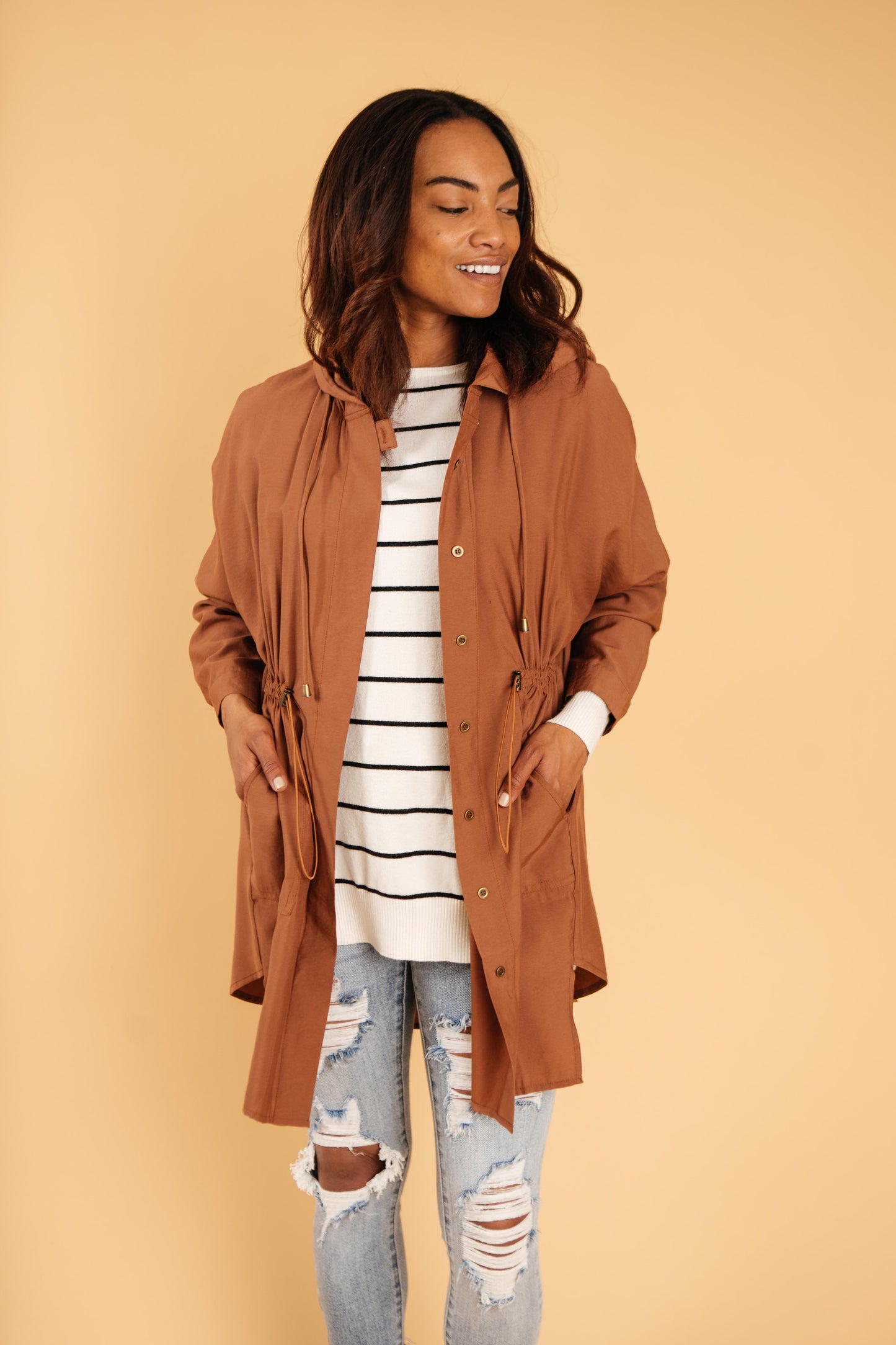 Charlotte Lightweight Camel Coat