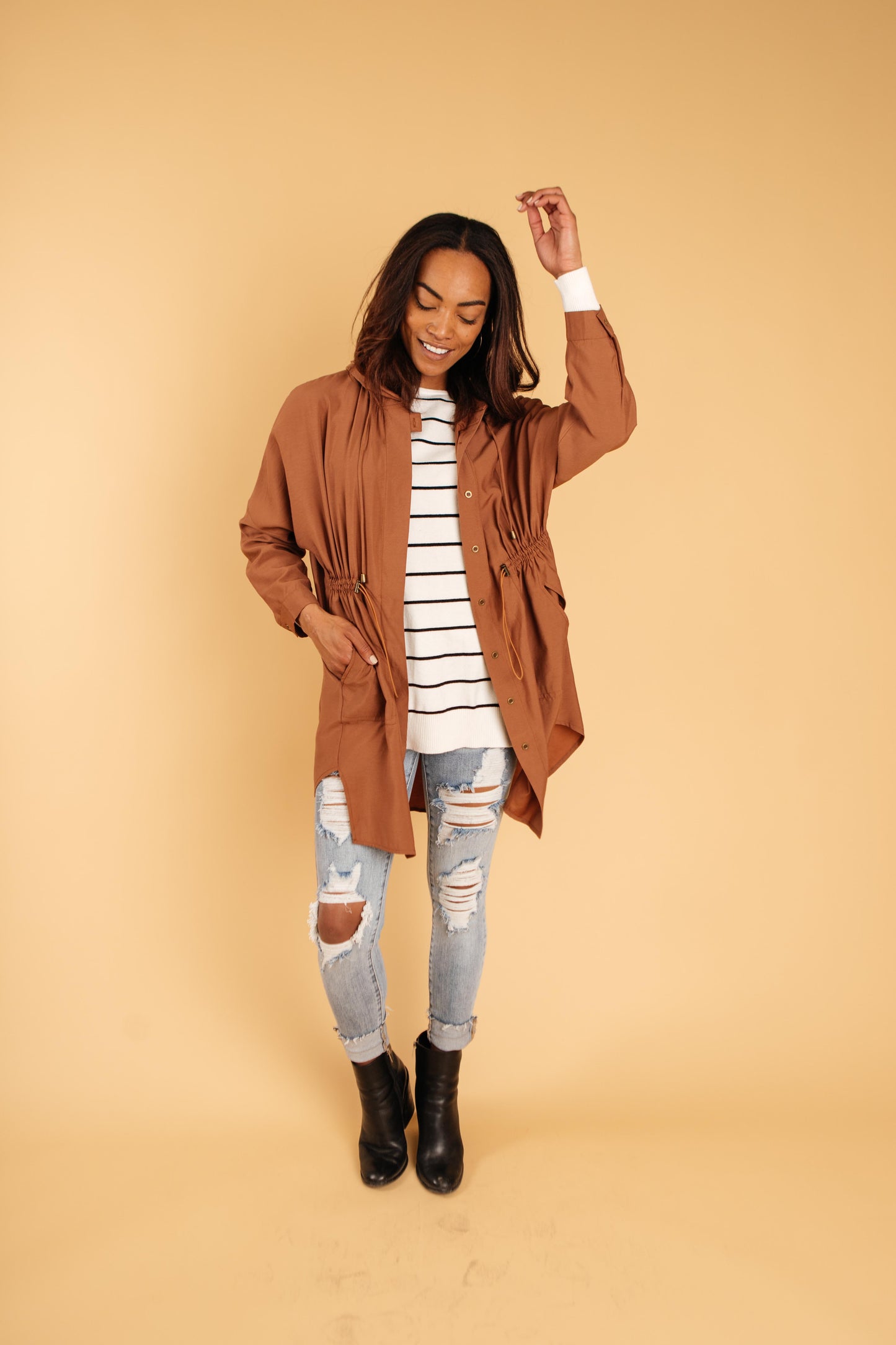 Charlotte Lightweight Camel Coat