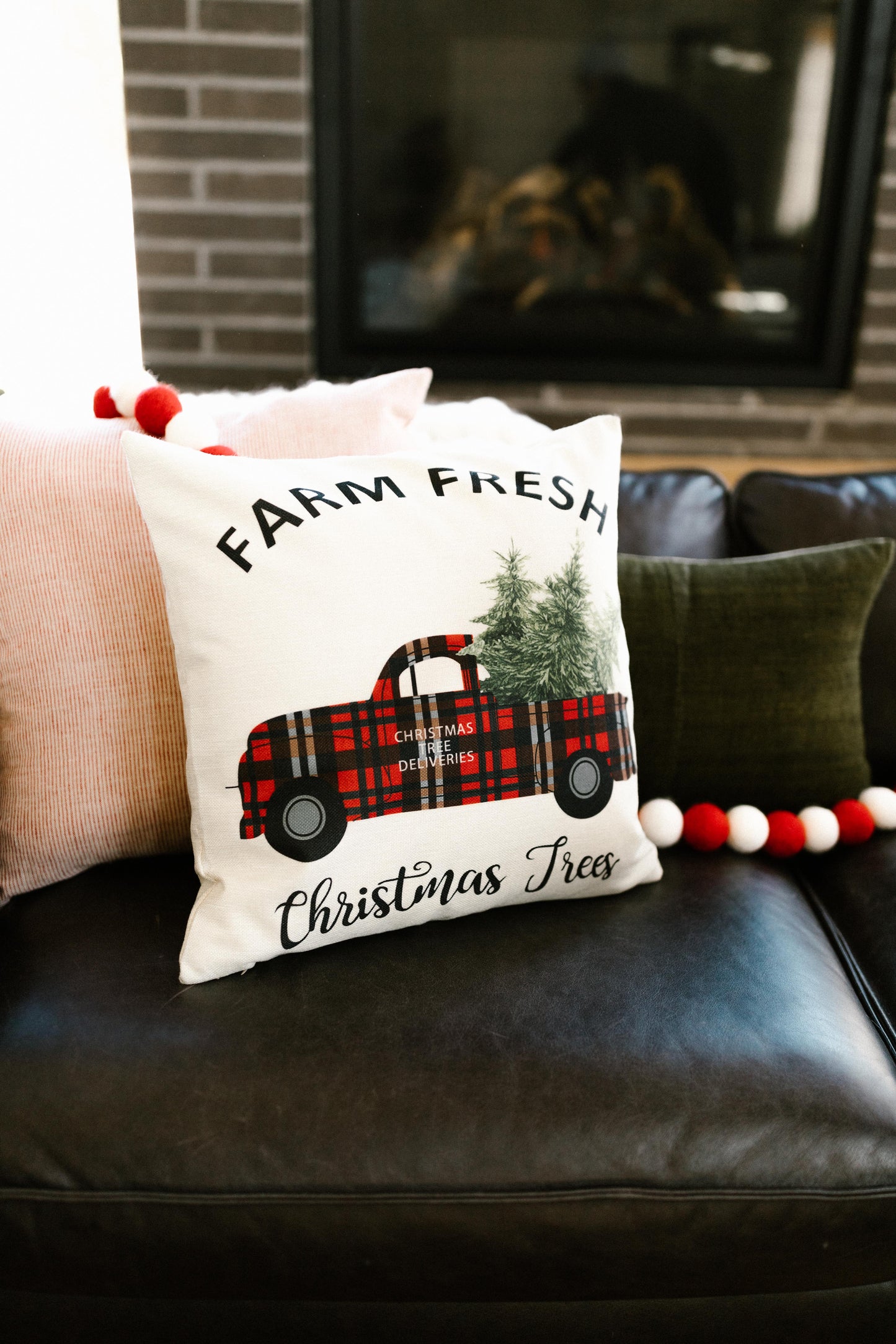 Christmas Trees And Plaid Things Pillow Case