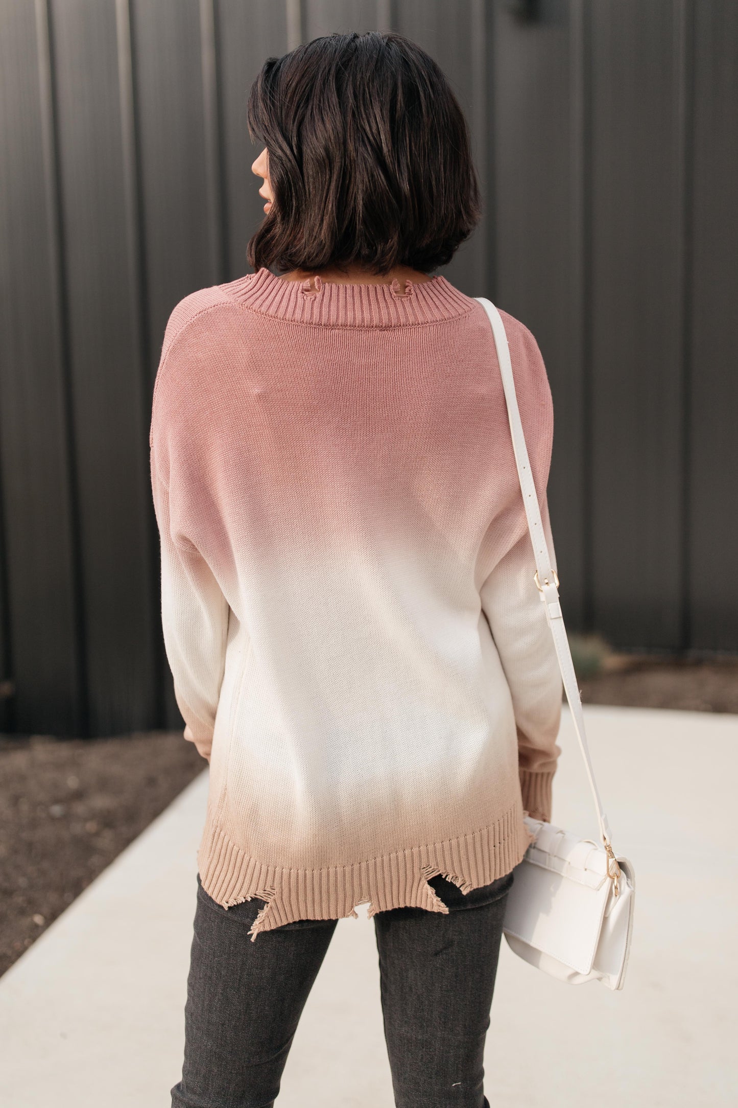 Color Melt Sweater in Mauve