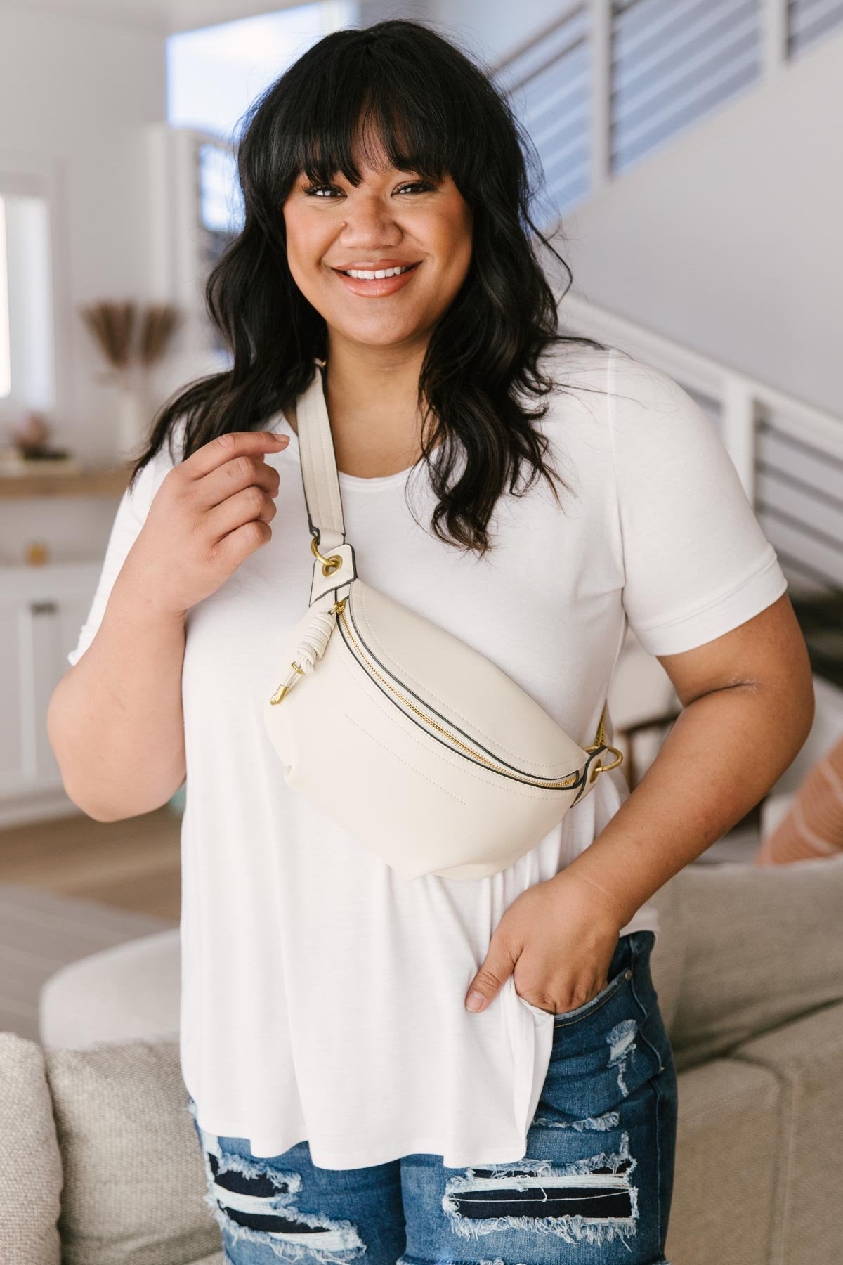 Crossbody Summer Bag in Cream