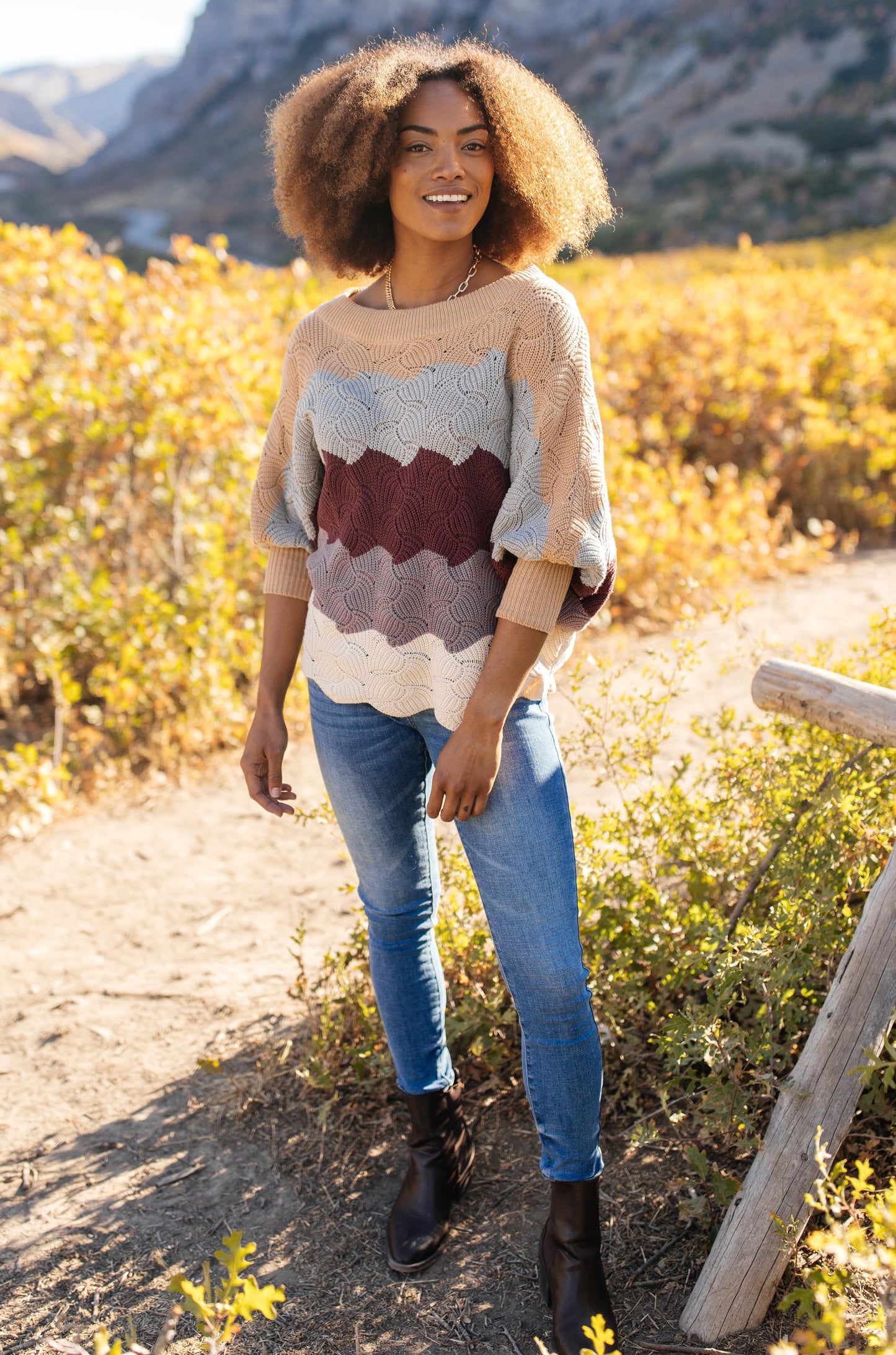 Designed For Details Sweater in Burgundy