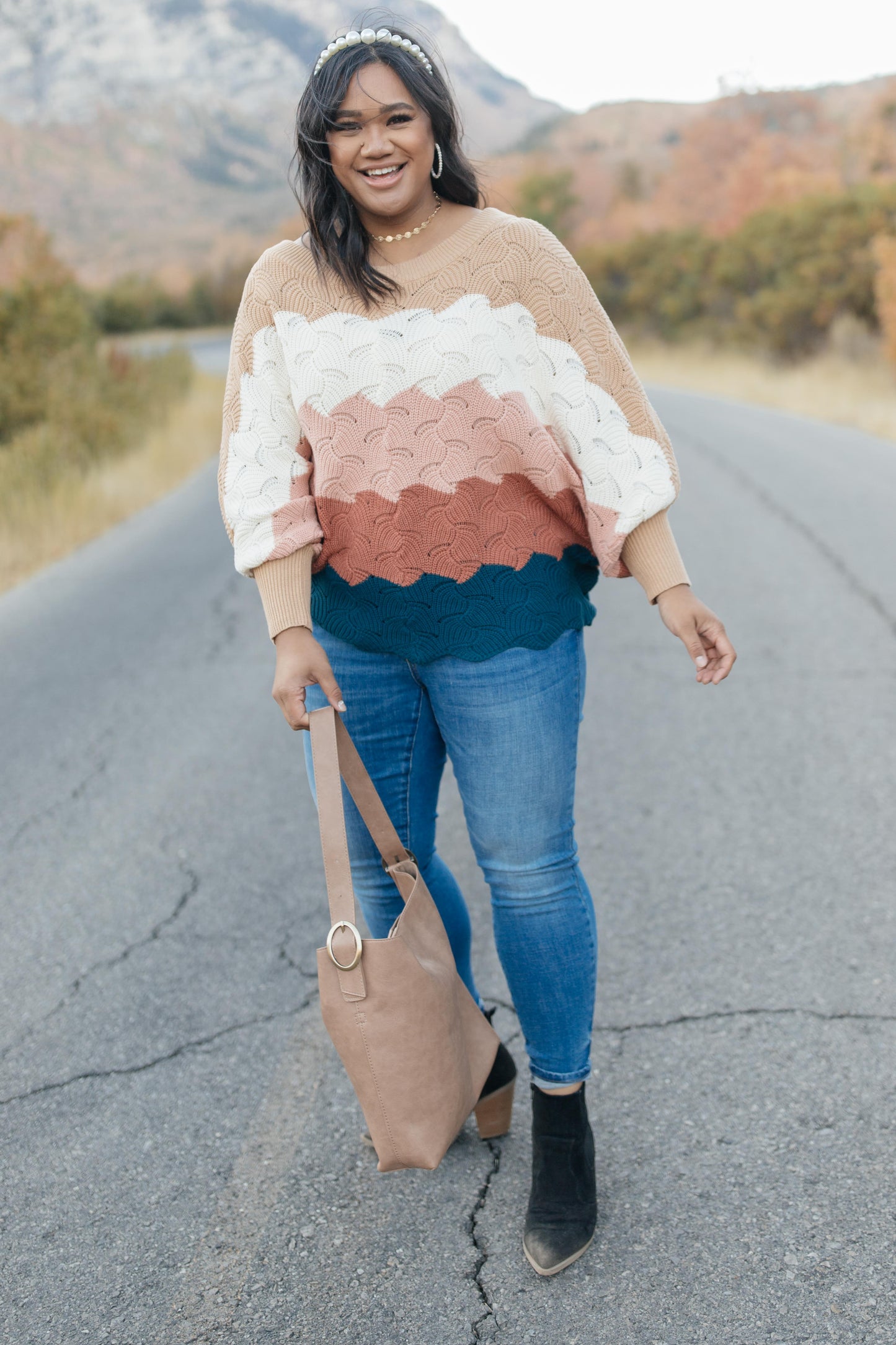 Designed For Details Sweater in Rust