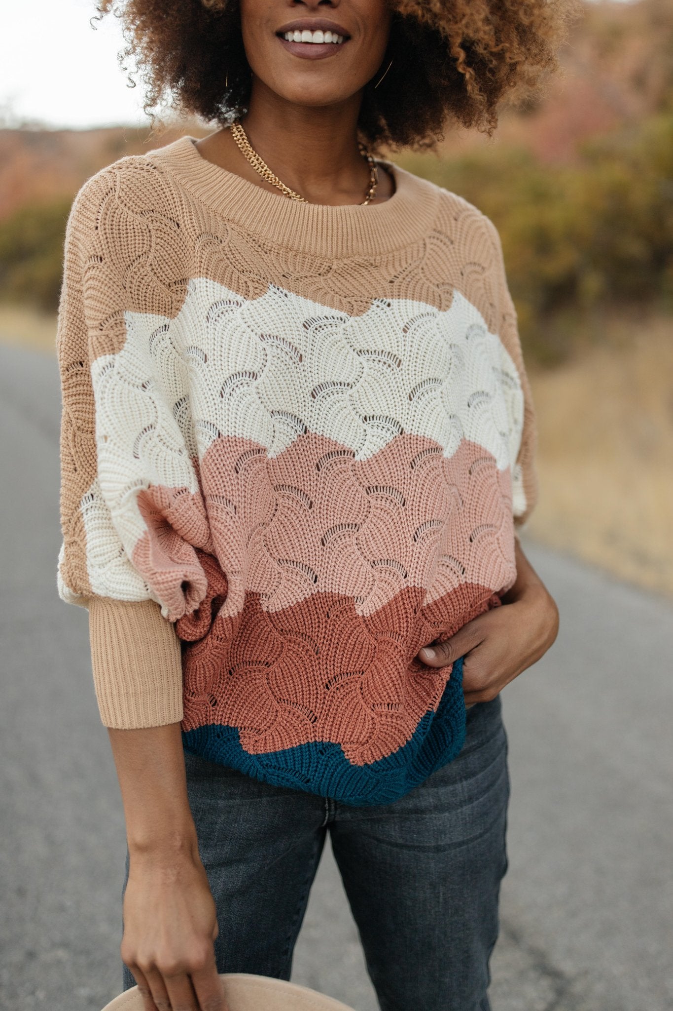 Designed For Details Sweater in Rust