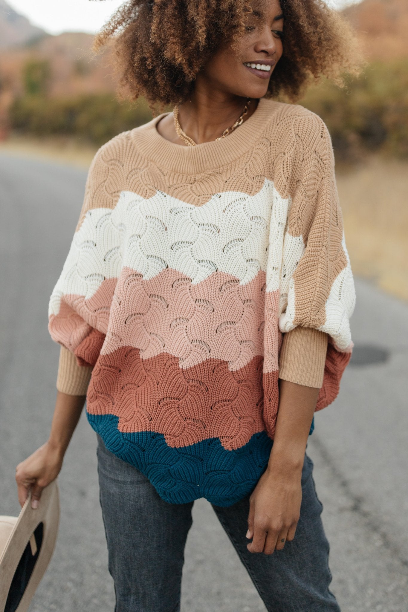 Designed For Details Sweater in Rust