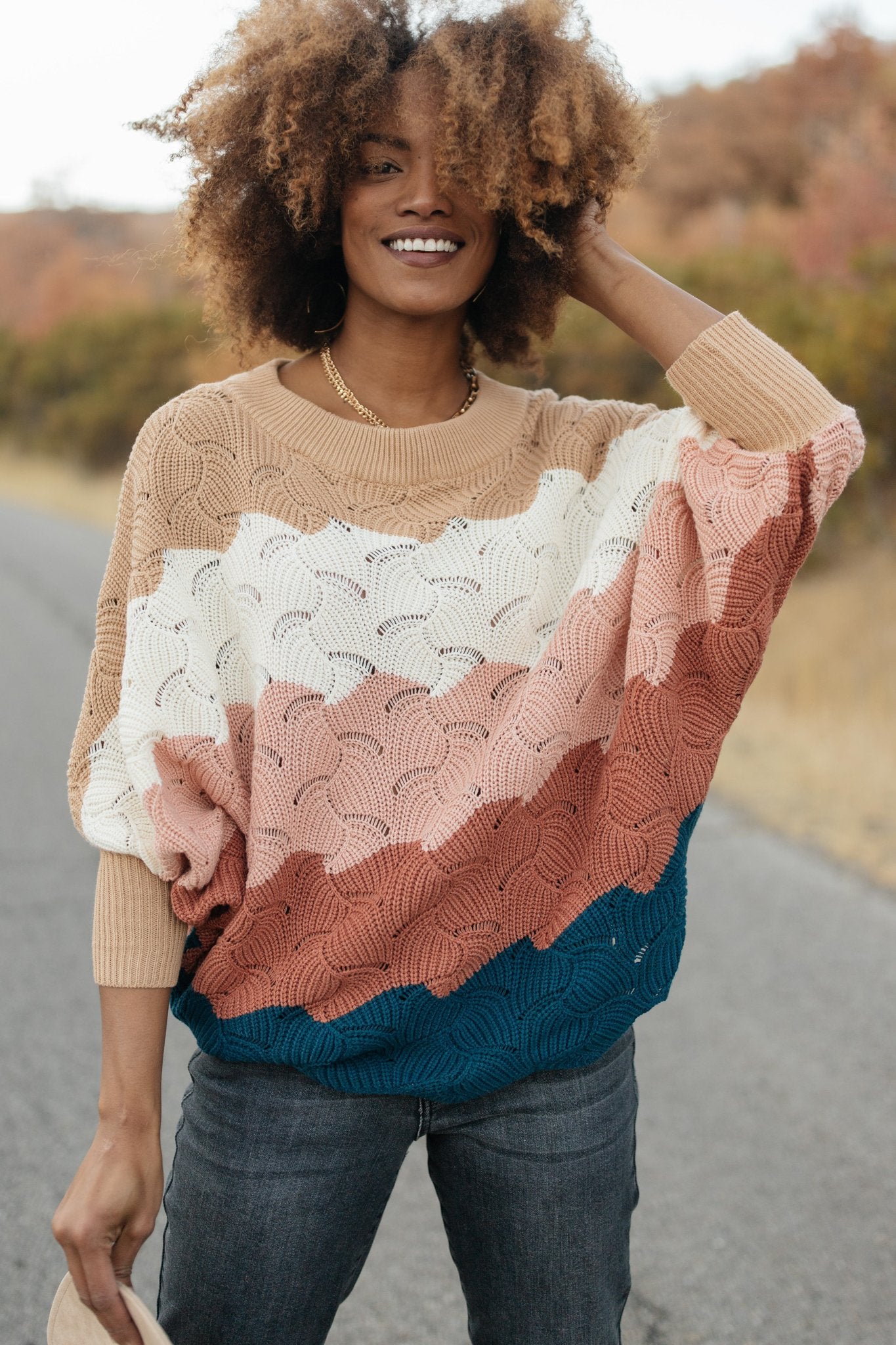 Designed For Details Sweater in Rust
