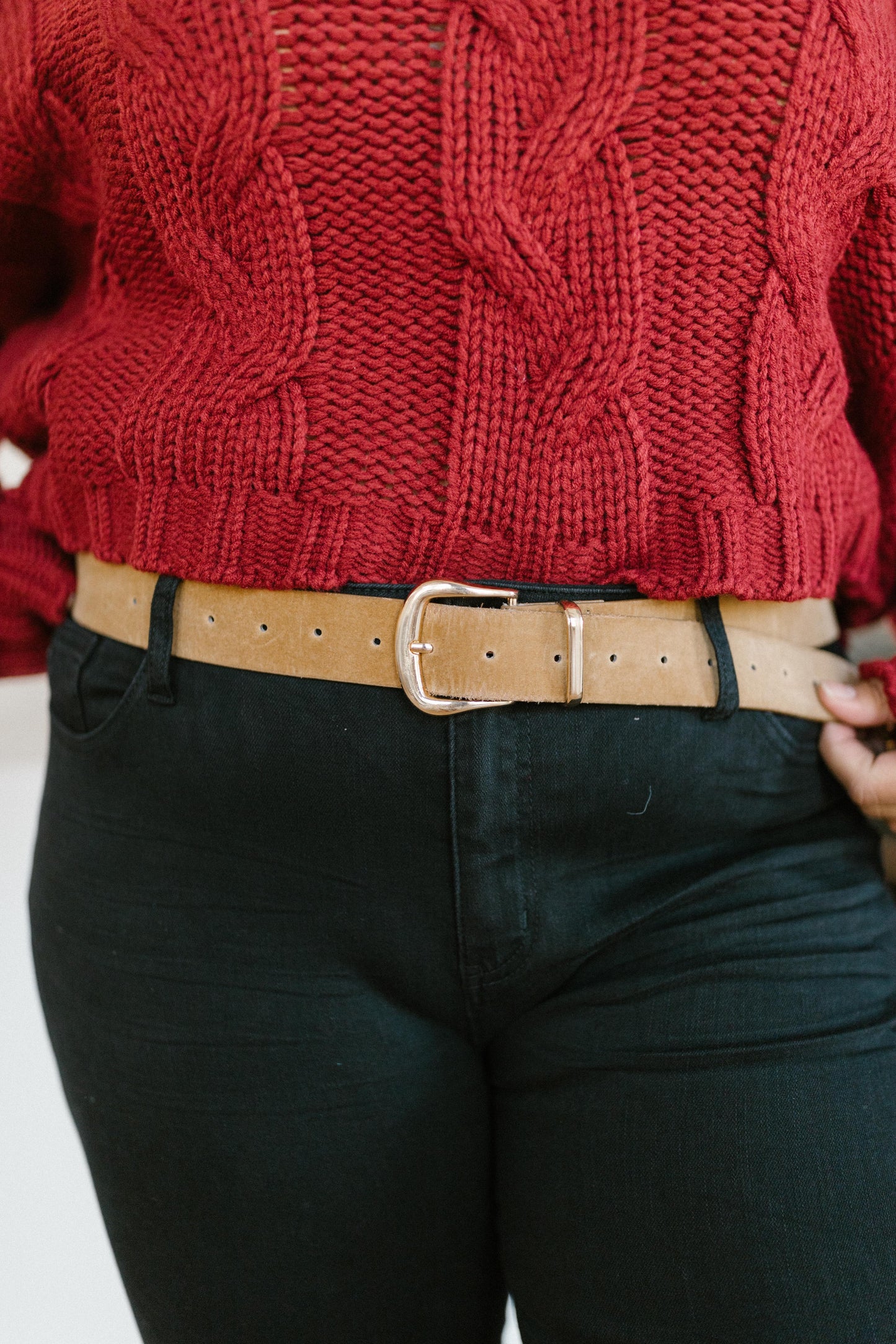 Fasten Your Belt in Camel