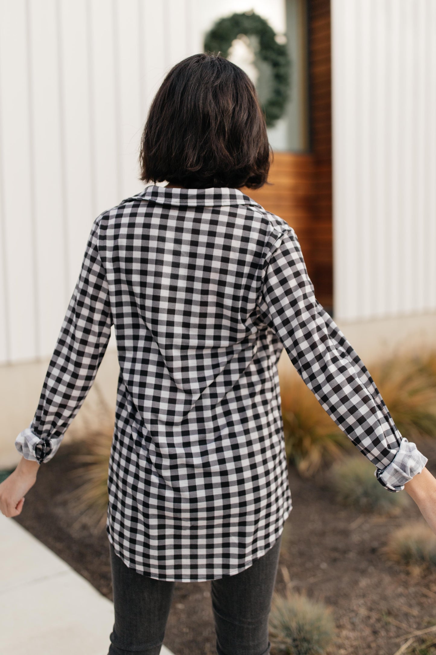 Gingham Girl Button Down Top