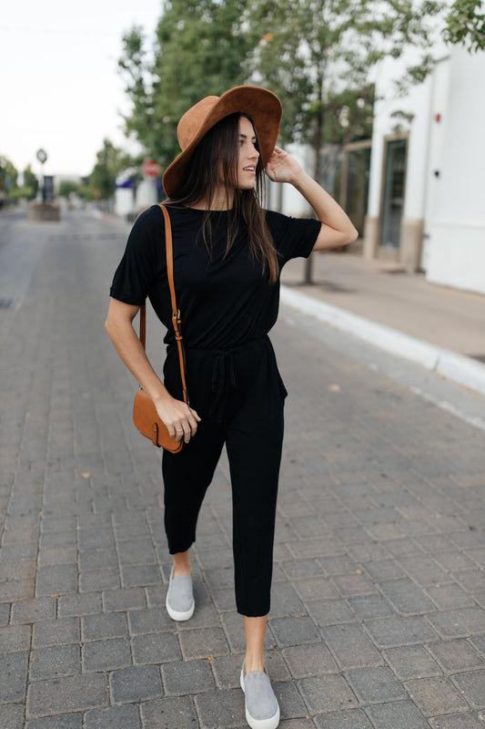Girl Next Door Jumpsuit In Black