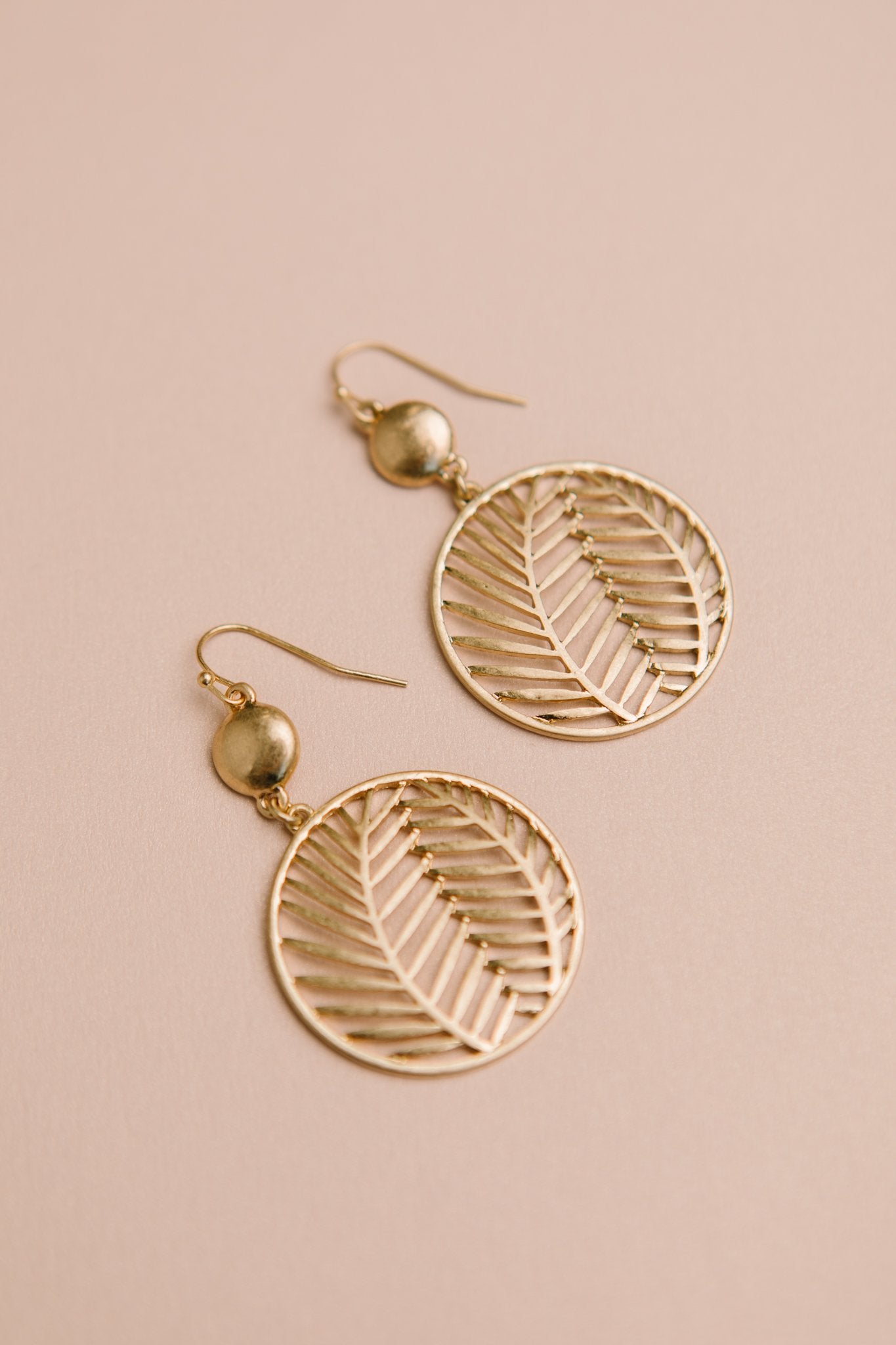 Golden Palm Earrings
