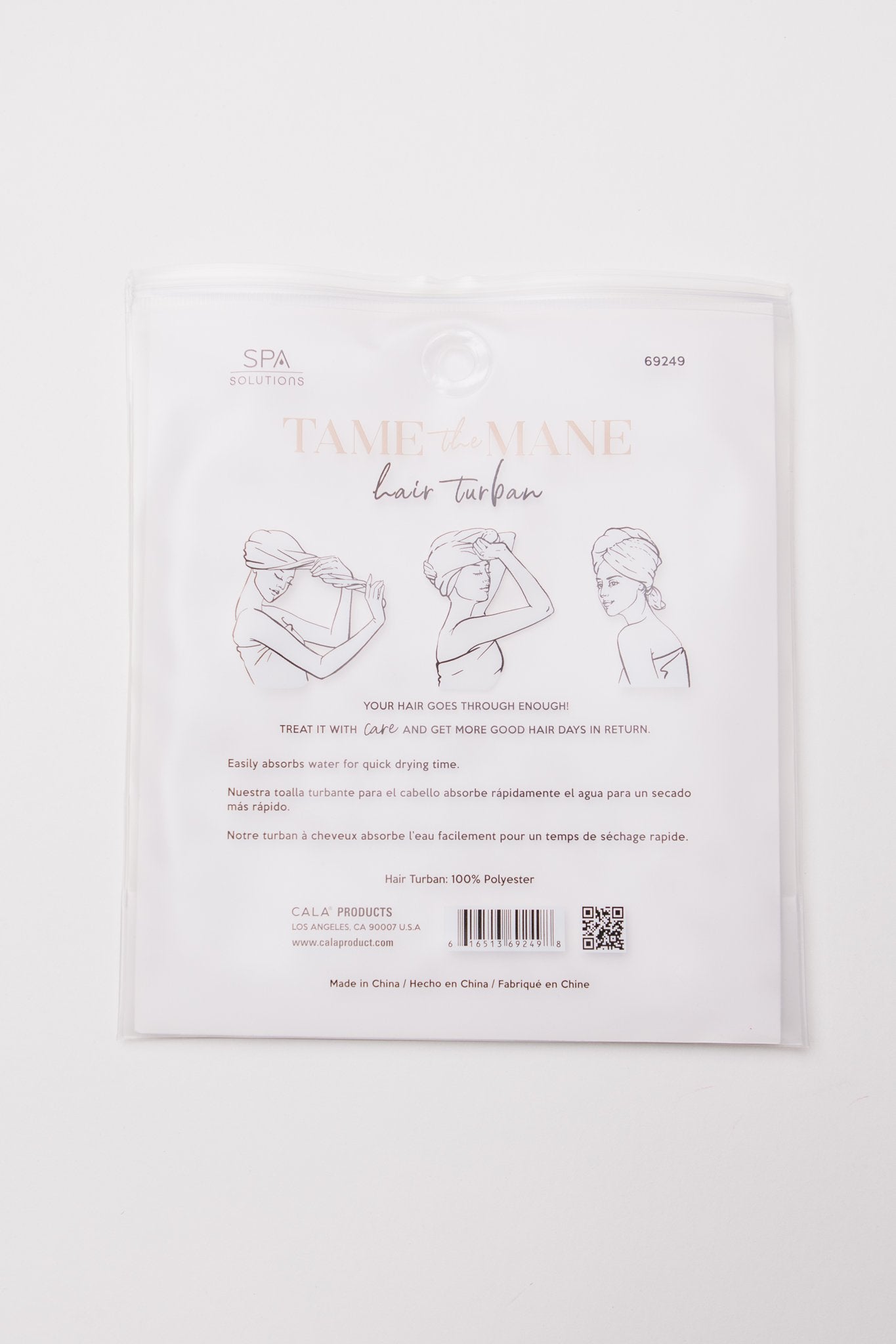 Hair Turban in Abstract Dot Print