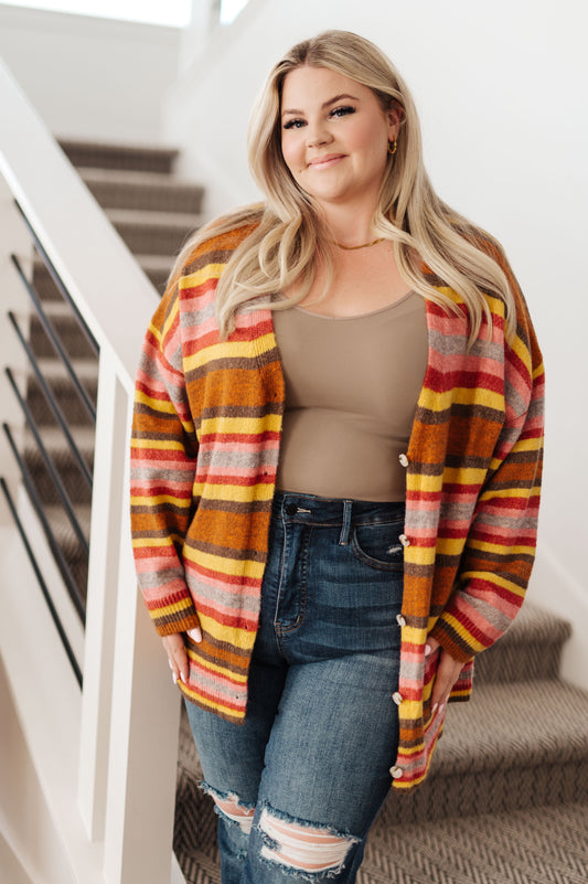 Henny Penny Striped Cardigan