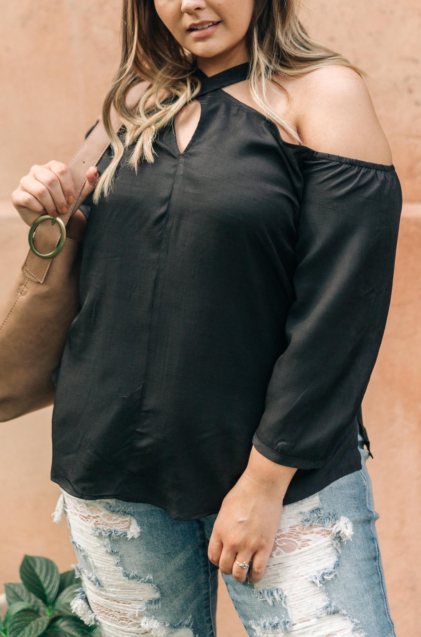 Hot Then Cold Blouse In Black