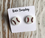 Baseball Sports Acrylic Stud Earrings