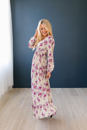 Lavender Rose Maxi Dress