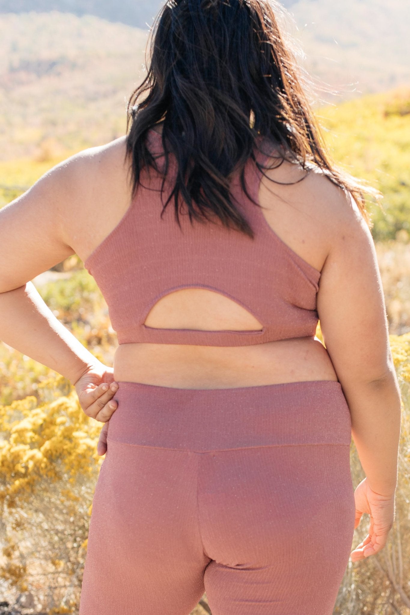 Lazy Days Racer Back Bra in Mauve