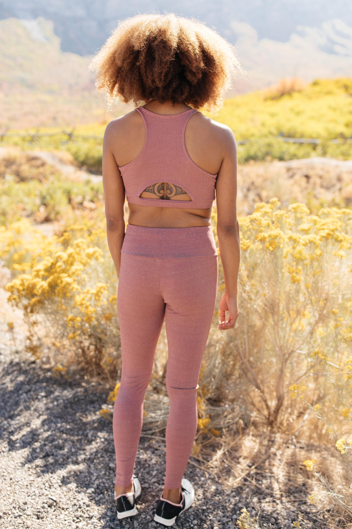 Lazy Days Racer Back Bra in Mauve
