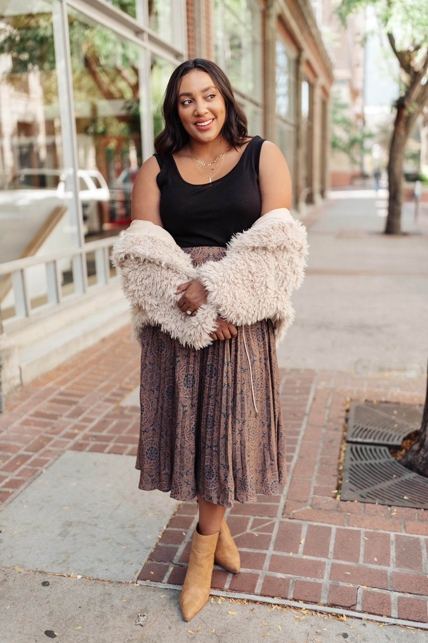 Annika Plush Faux Fur Jacket