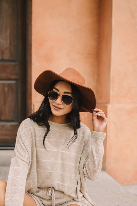 Suede In The Shade Hat In Camel
