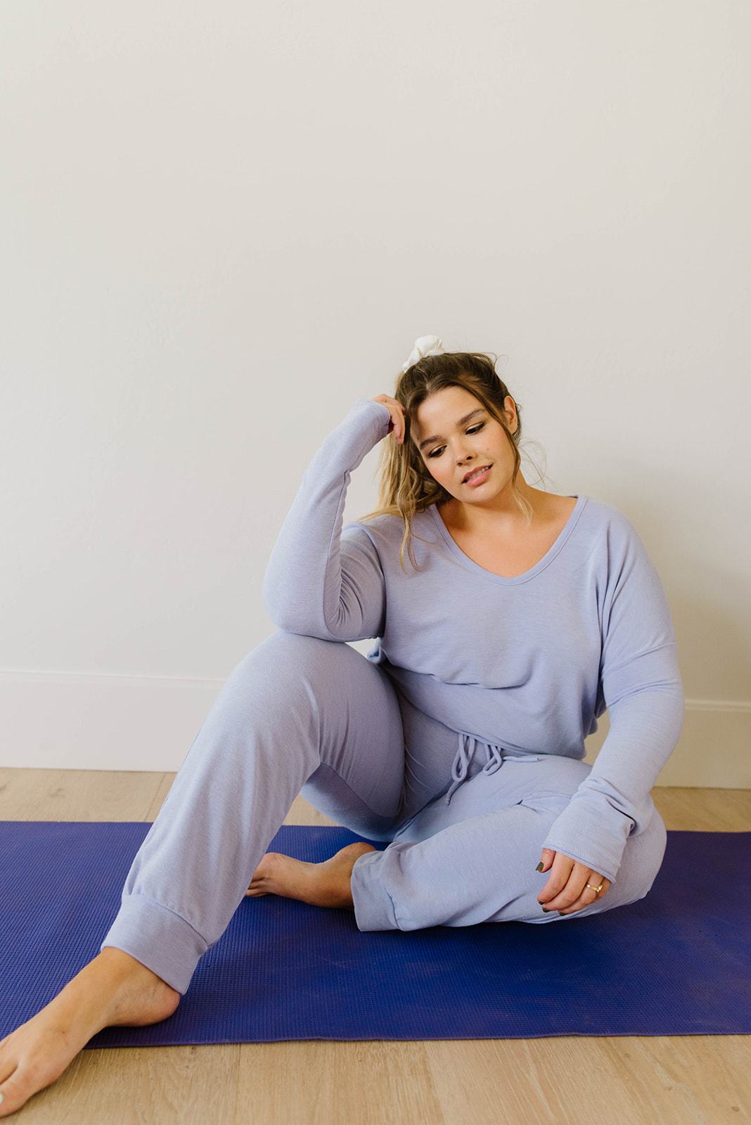 Lounging In Color Joggers In Lavender