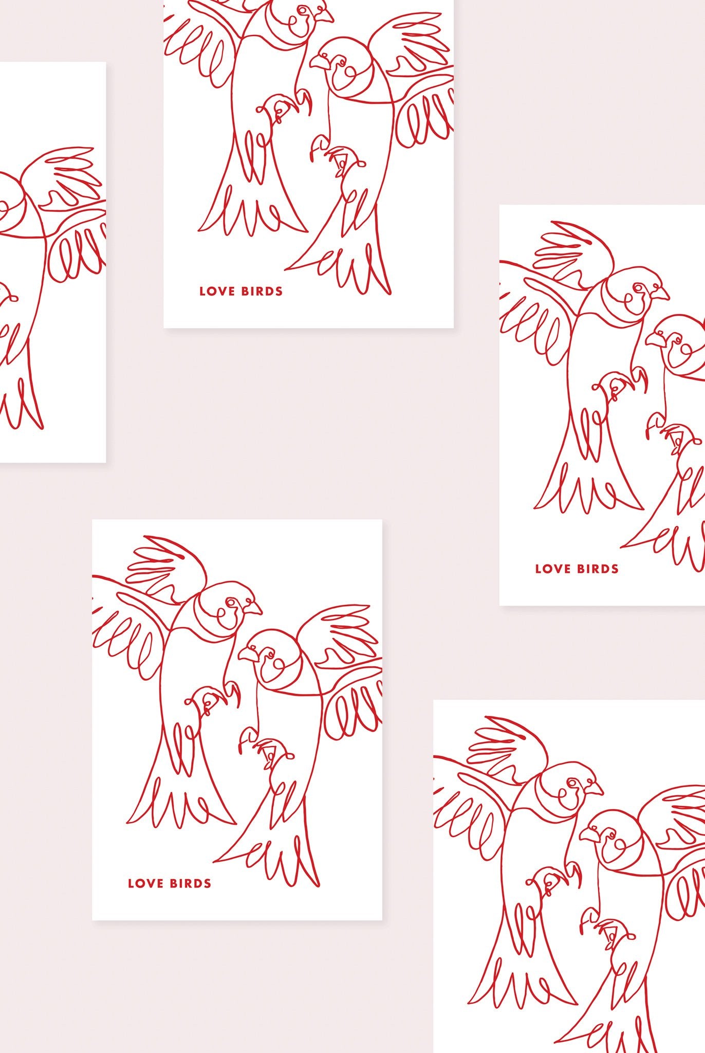 Valentines Day Cards (Set of 5 w/ Envelopes)