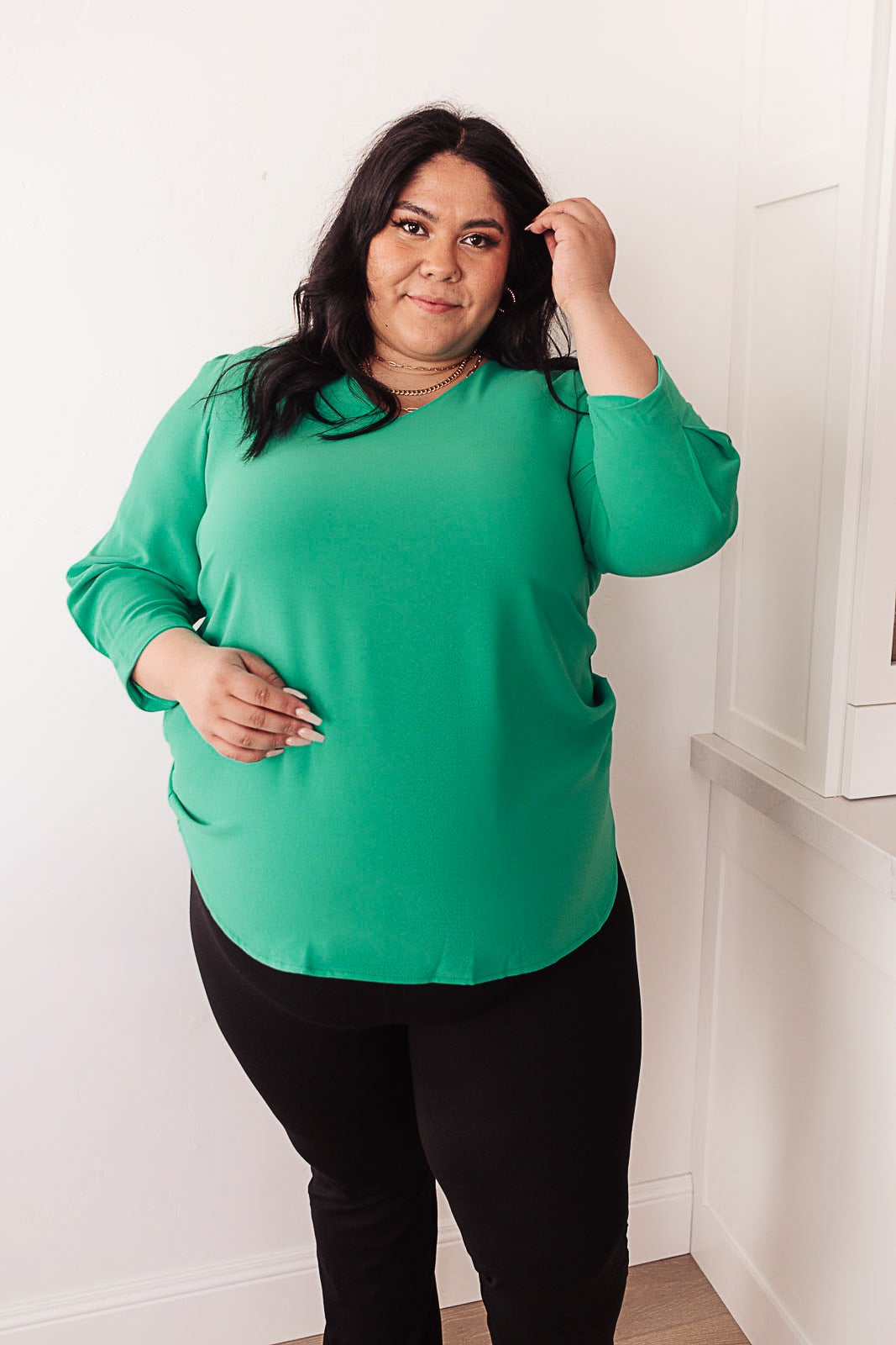 Lucky Chic Top in Kelly Green