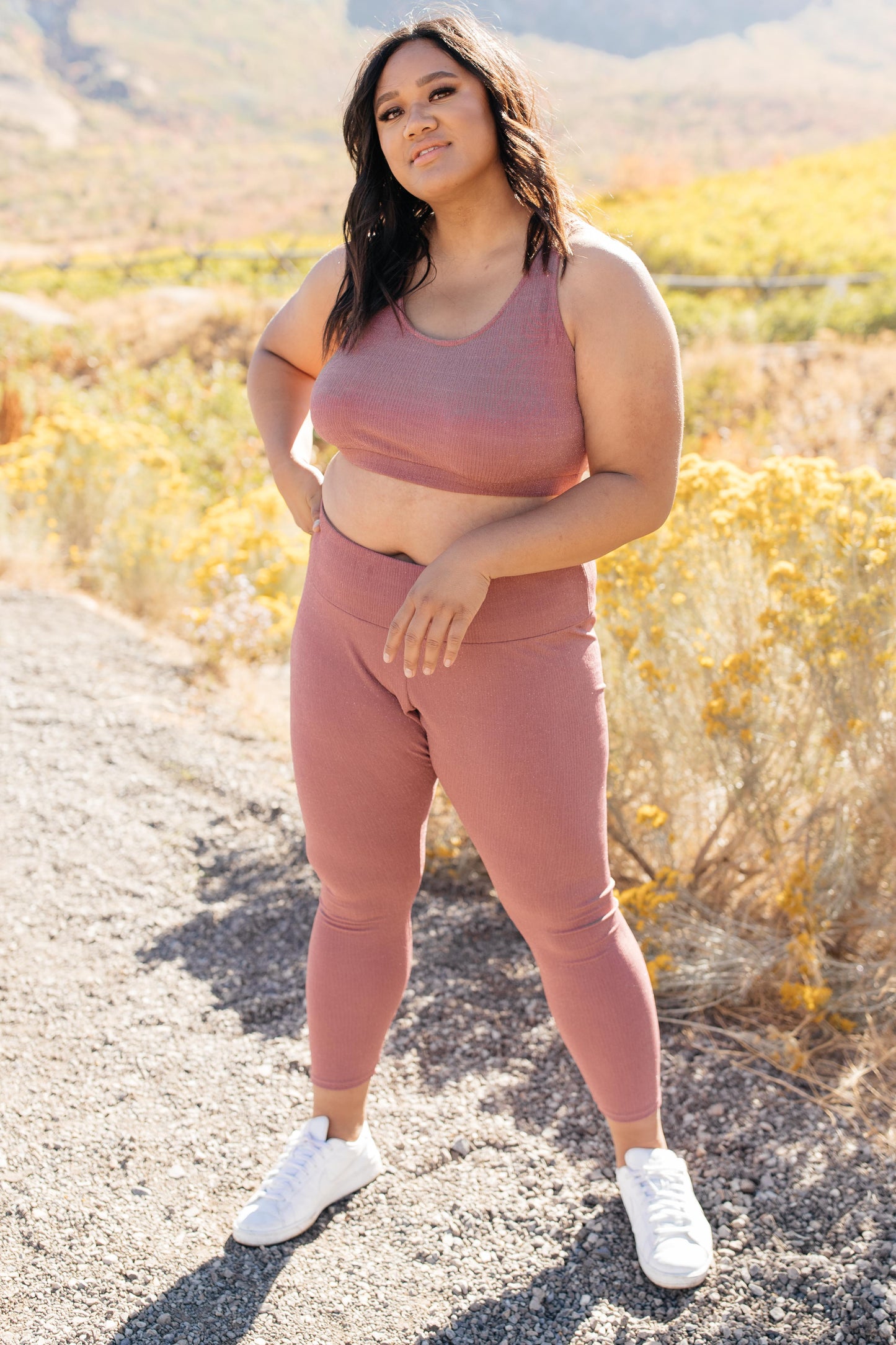 Lucy Lounging Leggings in Mauve