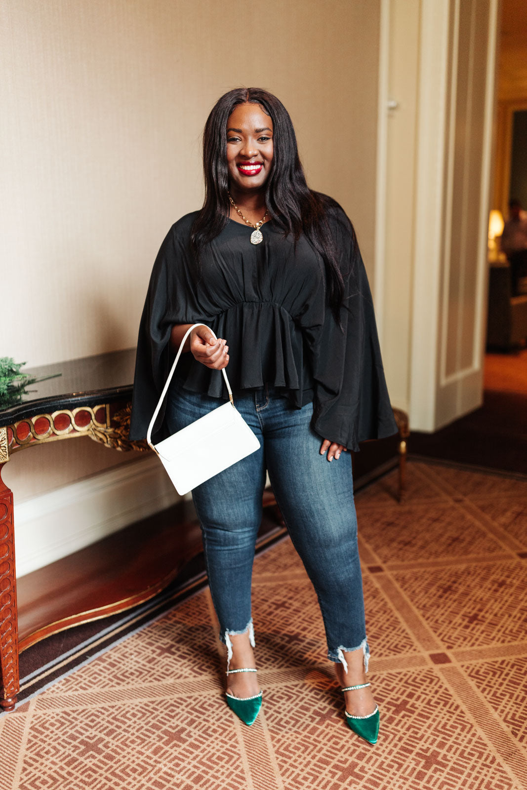 Main Character Moment Top In Dusty Blue