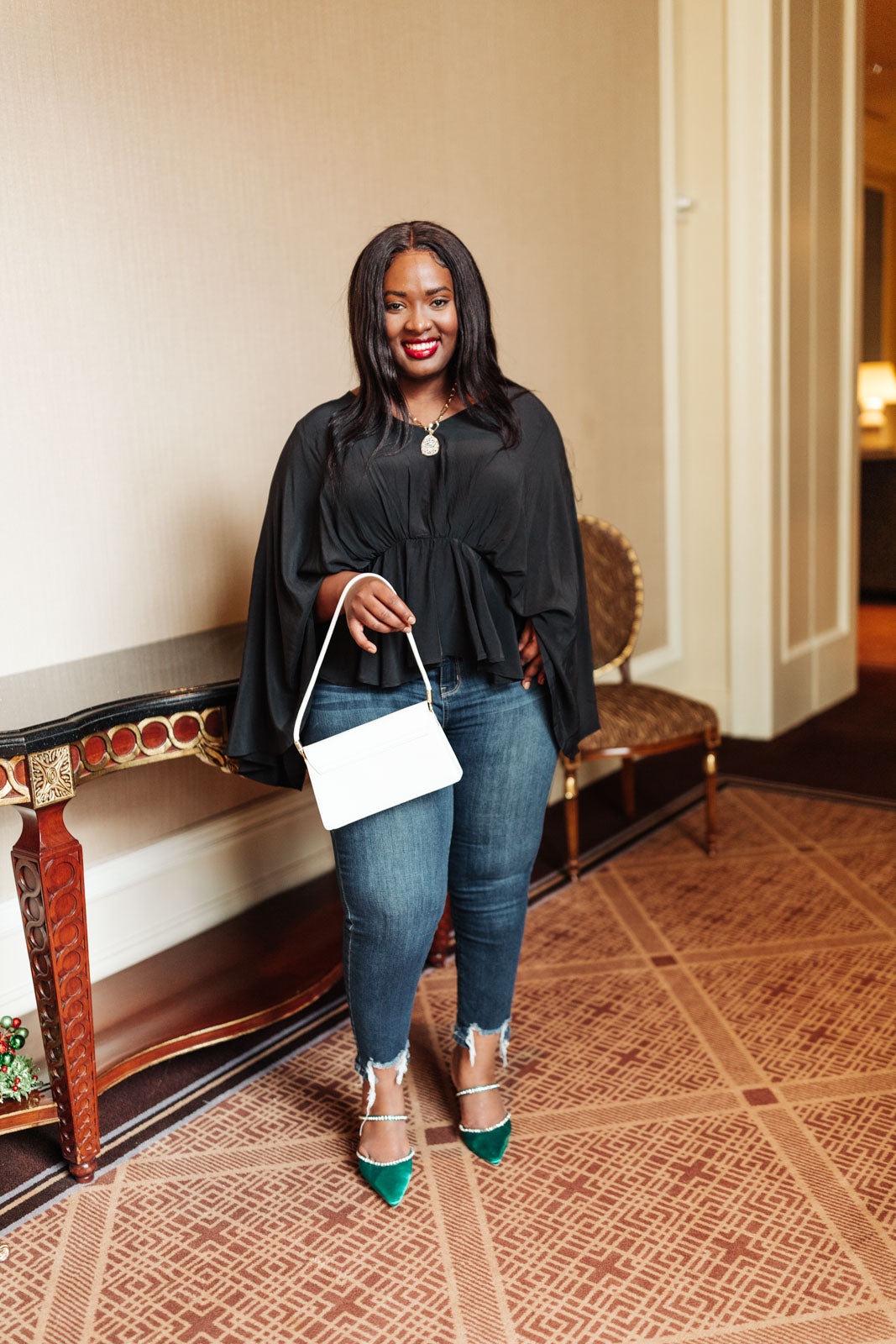 Main Character Moment Top In Dusty Blue