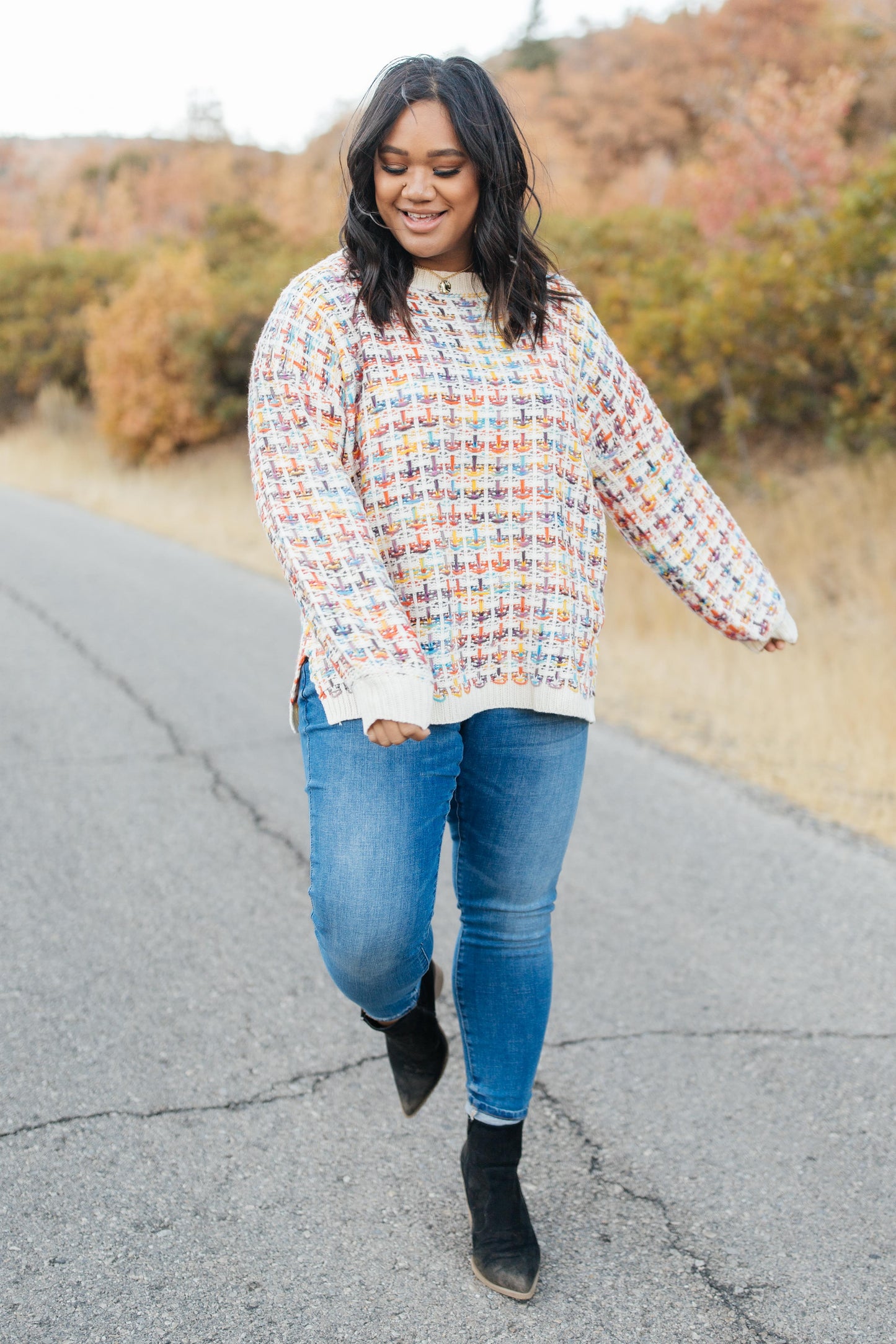 Makin' Me Love You Multicolored Sweater