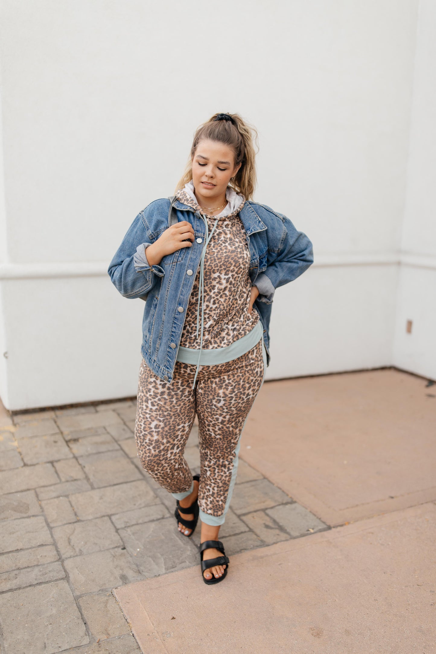 Mint Leopard Joggers