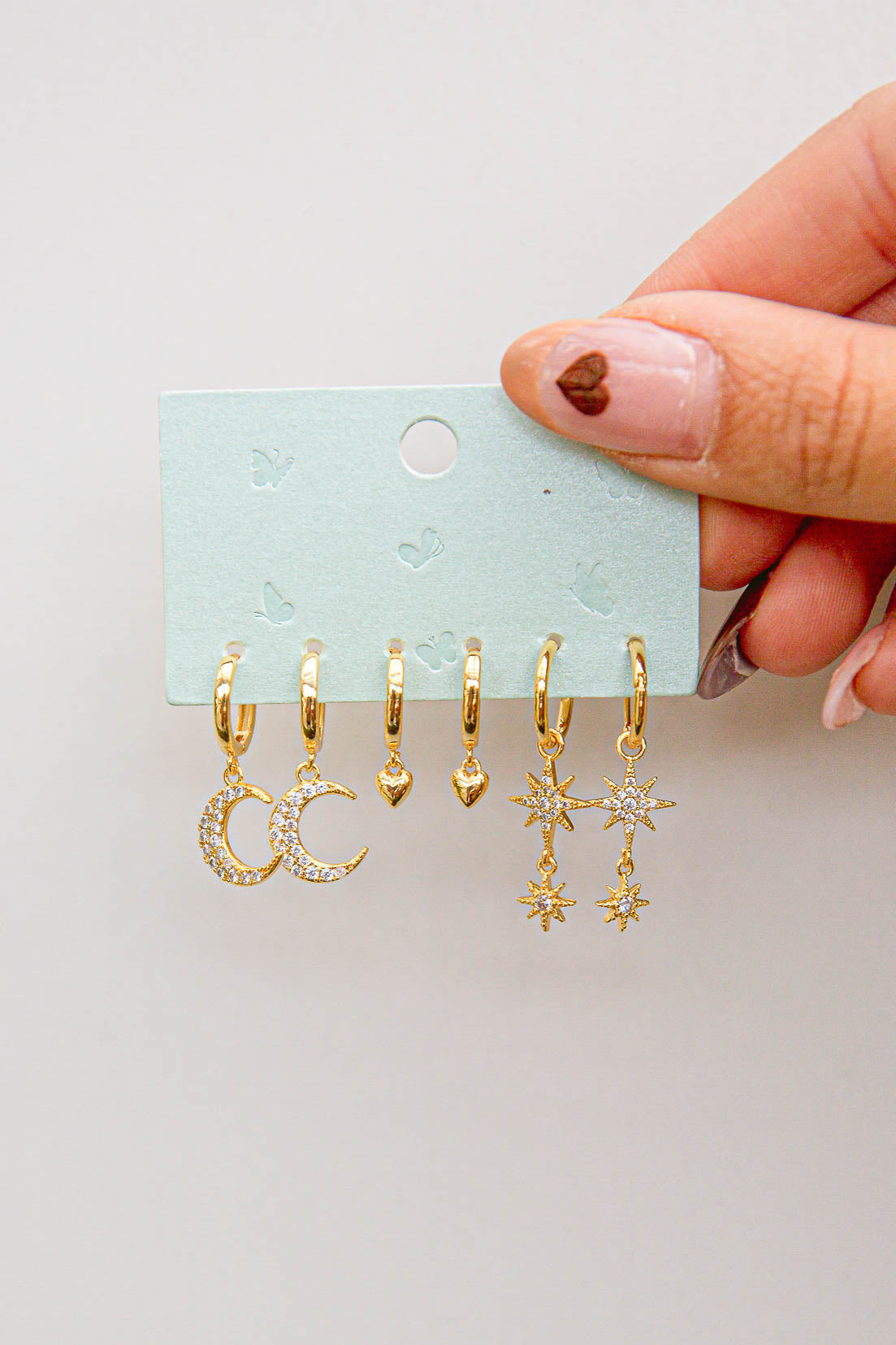 Moon & Stars Earring Set