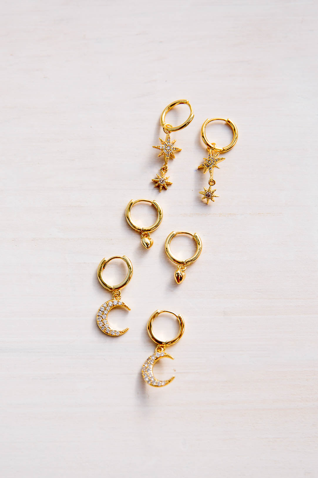 Moon & Stars Earring Set