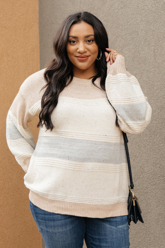 Muted Tones Striped Top