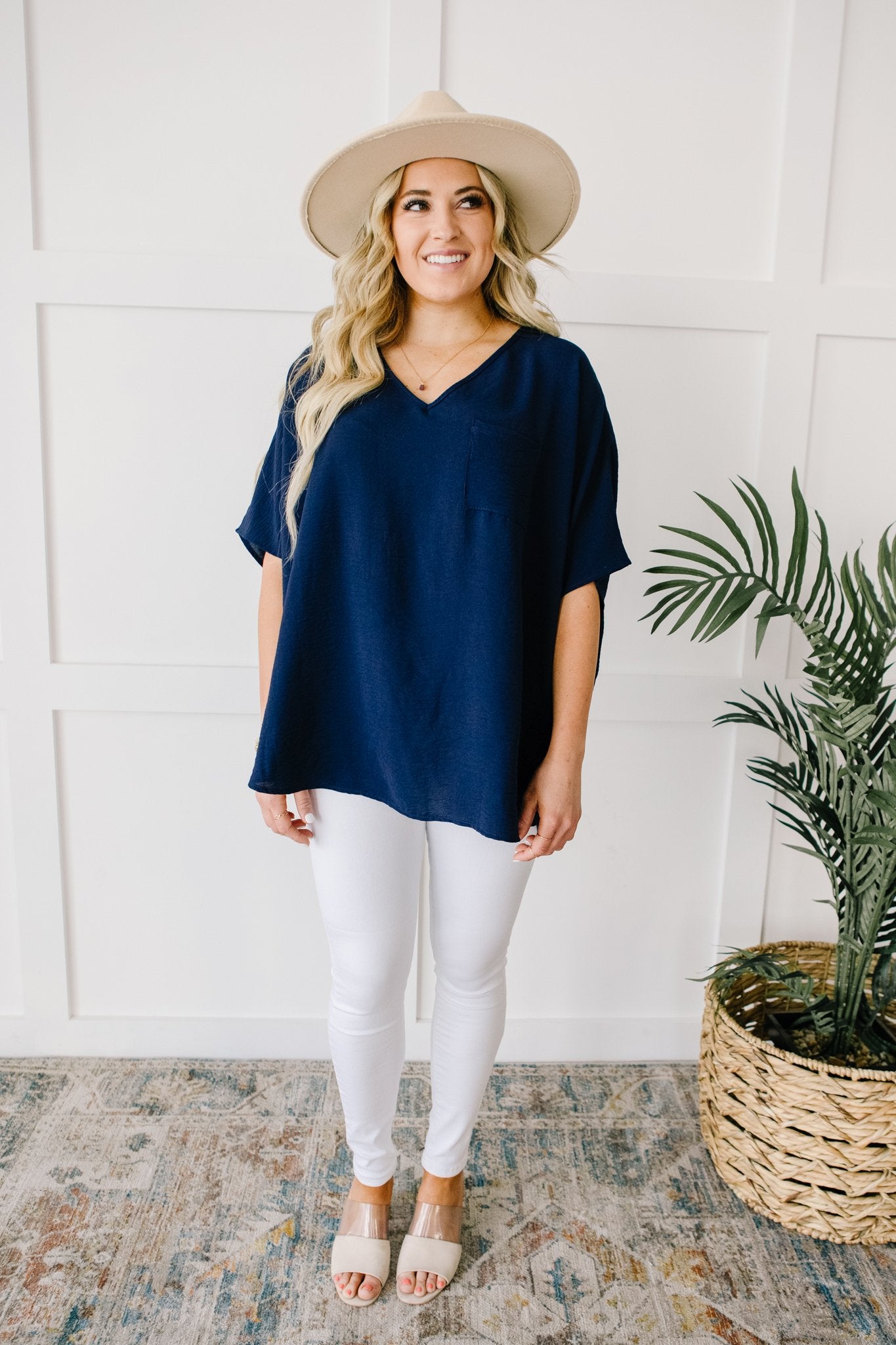 Ocean Breeze Navy Top