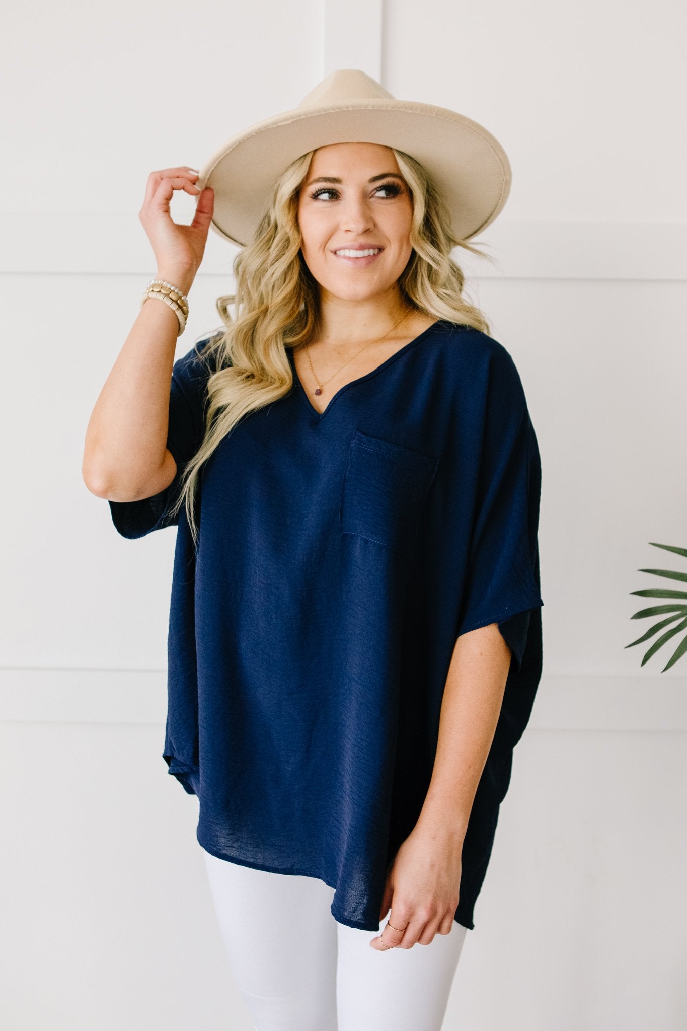 Ocean Breeze Navy Top