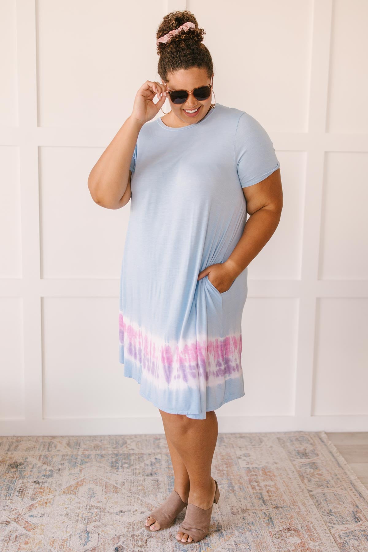 Parallel Lines Tie Dye Dress